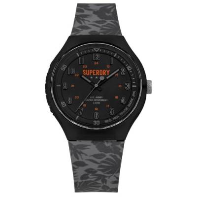Superdry Herren Analog Quarz Uhr mit Silikon Armband SYG225E von Superdry