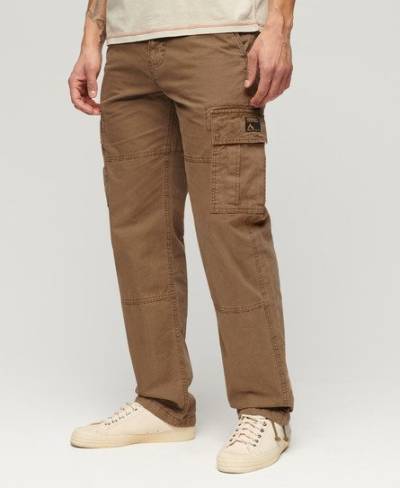 Superdry Herren Baggy Cargohose aus Bio-Baumwolle Braun - Größe: 32/32 von Superdry