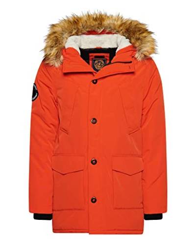 Superdry Herren Everest Parka, Orange, S von Superdry