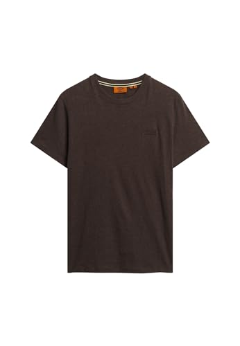 Superdry Herren Lisa T-Shirt, Braun (Rich Brown Marl), M von Superdry