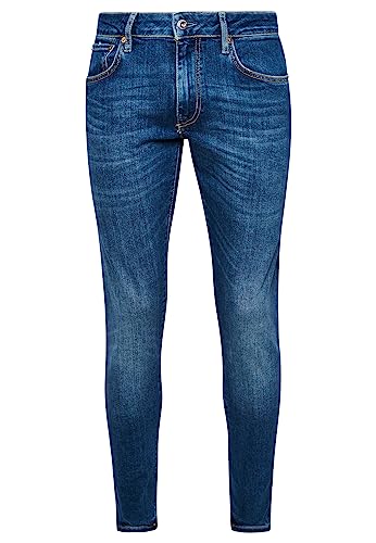 Superdry Herren Vintage Slim Jeans Anzughose, Mercer Mid Blue, 36W x 32L von Superdry
