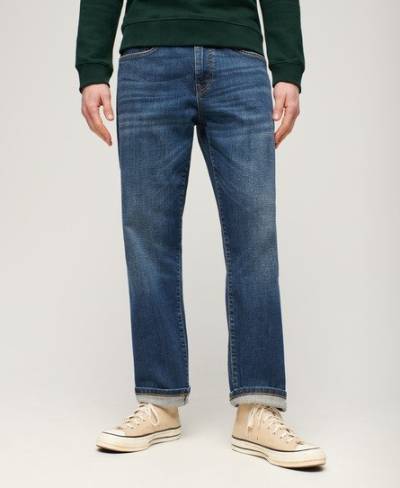 Superdry Men's Schmale Vintage-Jeans mit Geradem Bein Blau - Größe: 29/34 von Superdry