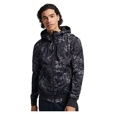 Superdry Mens Code TECH Softshell JKT Jacke, Black AOP, S von Superdry