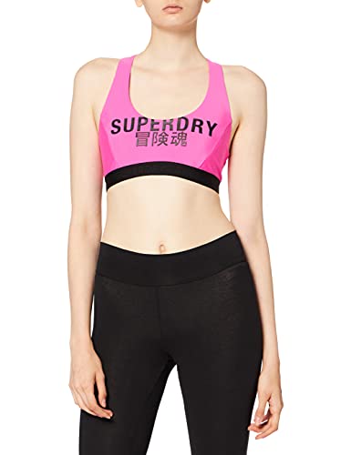 Superdry Womens Logo Crop TOP Bikini Set, Clematis, S von Superdry