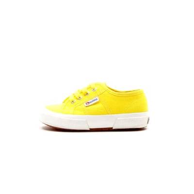 Superga 2750-jcot Classic, Unisex-Kinder Schnürhalbschuhe, Gelb (176 Sunflower), 33 EU von Superga