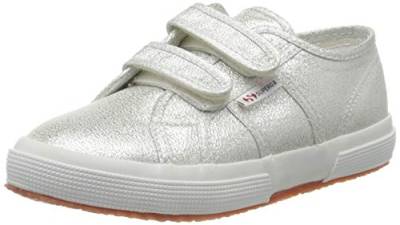 Superga Jungen Mädchen 2750 LAMESTRAPJ Gymnastikschuhe, Silber (Grey Silver 031), 22 EU von Superga