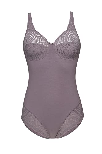 Susa Body ohne Bügel Nizza I Body Shapewear Damen I Frauen Mieder I Softer Bodysuit mit Shaping Effekt I Formt deutlich Taille, Bauch und Po I Frosty Lavender I 90D von Susa