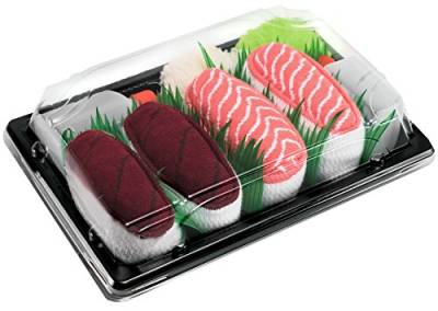 Rainbow Socks - Damen Herren - Sushi Socken Thunfisch Salmon - Lustige Geschenk - 2 Paar - Größen 36-40 von Rainbow Socks