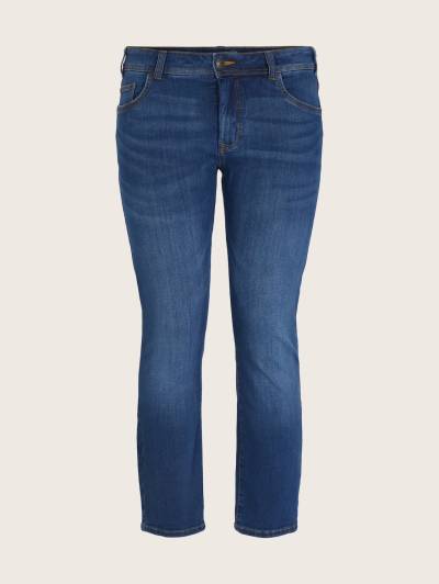 TOM TAILOR Damen Plus - Slim Jeans, blau, Gr. 44 von Tom Tailor