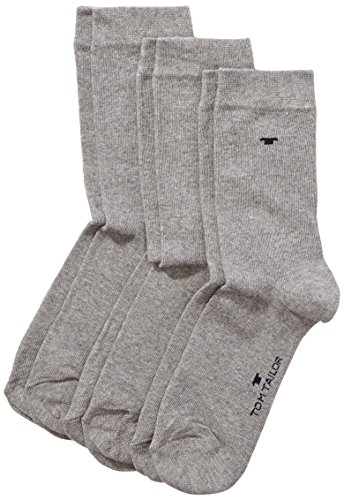 TOM TAILOR, Unisex - Kinder Socke 3 er Pack 9203, Gr. Grau (grey melange - 150 ), Gr. 31-34 von TOM TAILOR