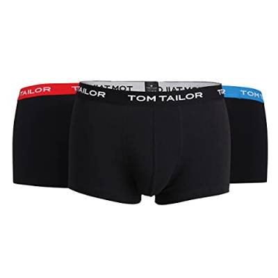 TOM TAILOR Herren Boxershorts rot/schwarz/hellblau XXL von TOM TAILOR