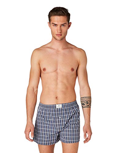 TOM TAILOR Herren Boxershort blau kariert 2er Pack 6 von TOM TAILOR