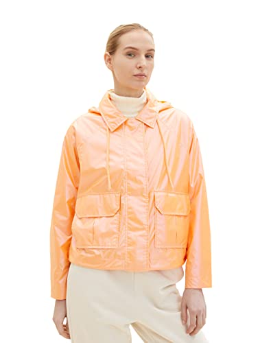 TOM TAILOR Damen 1035333 Lightwight Parka mit Kapuze, 31578 - Orange Pearl, 3XL von TOM TAILOR