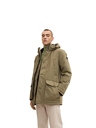 TOM TAILOR Herren Artic Parka 1032495, 10415 - Dusty Olive Green, M von TOM TAILOR