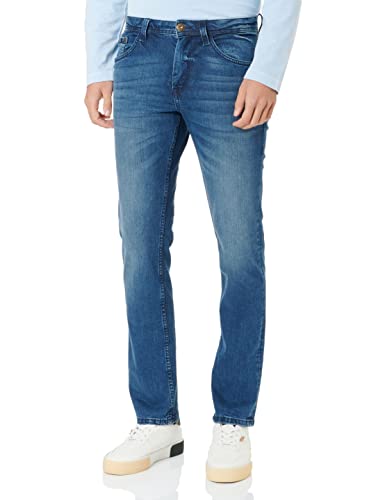 TOM TAILOR Herren Josh Regular Slim Jeans 1034661, 10281 - Mid Stone Wash Denim, 34W / 30L von TOM TAILOR