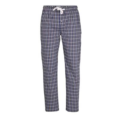 TOM TAILOR Herren Lange-Hose blau kariert 1er Pack 52 von TOM TAILOR