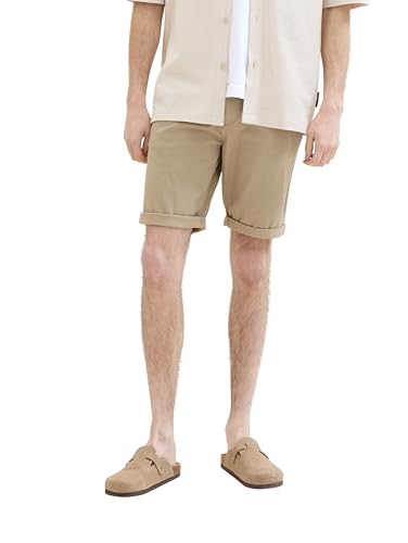 TOM TAILOR Herren Slim Chino Bermuda Shorts mit Stretch, 11018 - Chinchilla, 30 von TOM TAILOR