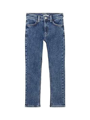 TOM TAILOR Jungen Kinder Matt Extra Skinny Jeans mit Thermo-Effekt, Used Mid Stone Blue Denim, 116 von TOM TAILOR