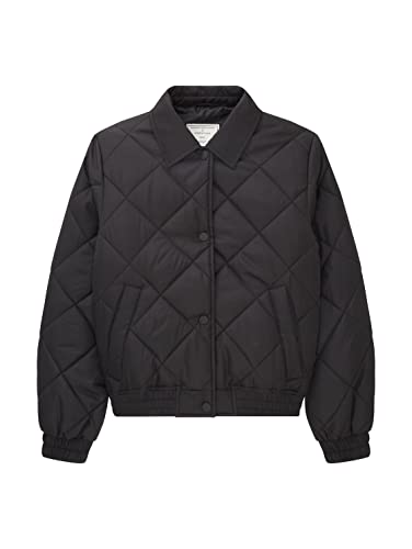 TOM TAILOR Mädchen Kinder Steppjacke mit Kent-Kragen 1035710, Schwarz, 128 von TOM TAILOR