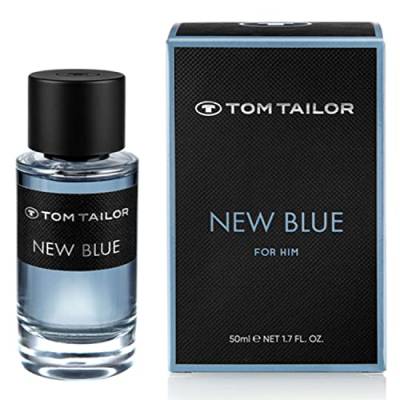 Tom Tailor Parfüm Herren NEW BLUE 50ml I maskulines Eau de Parfum Herren mit veganer Formel I sinnliche Kombination aus Rose, Moschus & getrocknetem Holz I fruchtig, frisch & süßlich-warm von TOM TAILOR