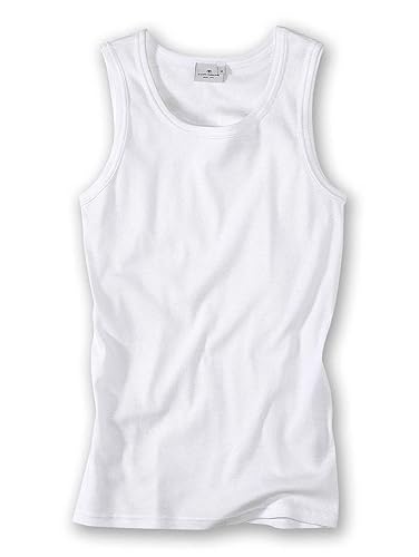 Tom Tailor Underwear Herren Tanktop 2er Pack Unterhemd, weiß-1000, Medium (Herstellergröße: M/5) von TOM TAILOR