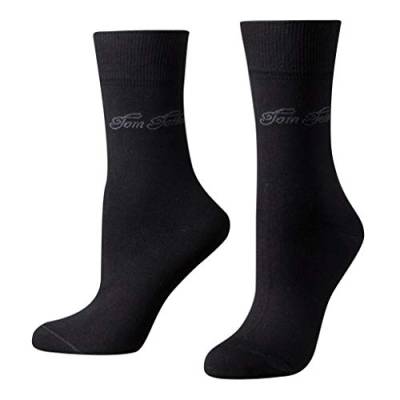 TOM TAILOR 2er Pack Basic Women Socks 9702 610 black schwarz Doppelpack Strümpfe Socken, Size:39-42 von TOM TAILOR