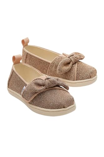 TOMS Classic Alpargata Flacher Slipper, Gold Sparkle Knit, 29 EU von TOMS