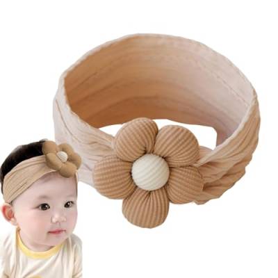TROONZ Stirnbänder für Neugeborene, Stirnbänder für Babys, Kopfwickel Baby Stirnband, Niedliche dehnbare Kopfbedeckungen, Stirnbänder für Neugeborene mit Blumen, Stirnbänder für neugeborene von TROONZ