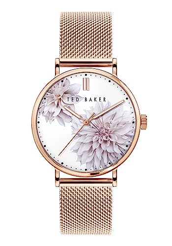 Ted Baker Damen Analog Quarz Uhr mit Gold Armband BKPPHF010 von Ted Baker