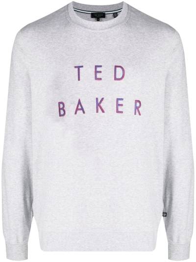 Ted Baker Sonics Sweatshirt mit Logo-Stickerei - Grau von Ted Baker