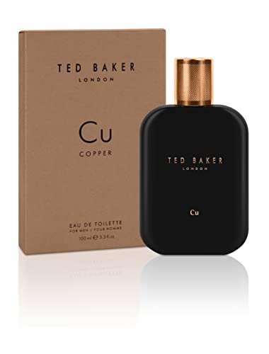 Ted Baker Tonics Cu Copper EDT, Bright and Intense Fragrance, Grapefruit and Bergamont Top Notes with Patchouli, Cedar and Musk Base Notes, 100ml von Ted Baker