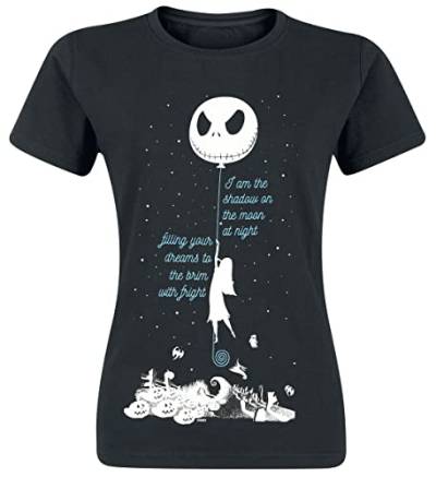 Nightmare before Christmas The Shadow On The Moon Frauen T-Shirt schwarz S von The Nightmare Before Christmas