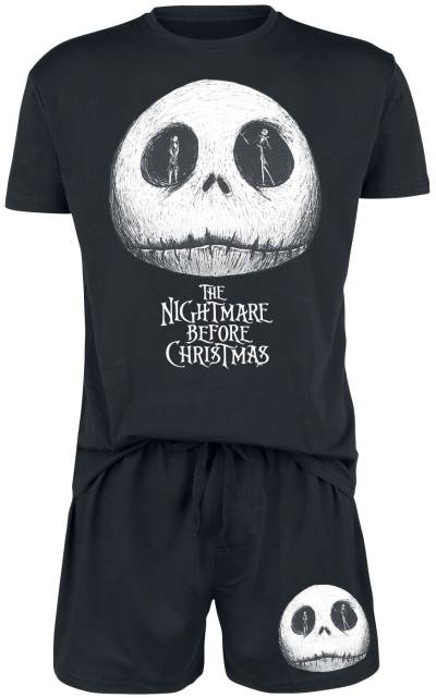 The Nightmare Before Christmas - Disney Schlafanzug - Jack and Sally - S bis 3XL - für Männer - Größe L - schwarz  - EMP exklusives Merchandise! von The Nightmare Before Christmas