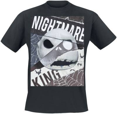 The Nightmare Before Christmas - Disney T-Shirt - Nightmare King - S bis XL - für Männer - Größe XL - schwarz  - Lizenzierter Fanartikel von The Nightmare Before Christmas