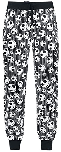 The Nightmare Before Christmas Jack Skellington - Skulls Frauen Pyjama-Hose schwarz XL von The Nightmare Before Christmas
