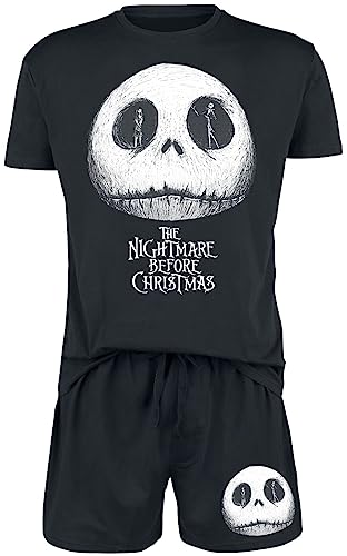 The Nightmare Before Christmas Jack and Sally Männer Schlafanzug schwarz L von The Nightmare Before Christmas