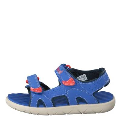 Timberland Unisex Kinder Perkins Row 2-Strap Pantoletten, Blau (Nebulas Blue J45), 31 EU von Timberland