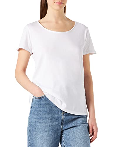 Timezone Damen Basic T-Shirt, Pure White, L von Timezone