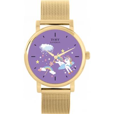 Toff London Einhorn Regenbogenwolkenuhr von Toff London