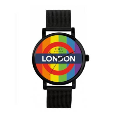 Toff London Mehrfarbige Underground-Uhr von Toff London