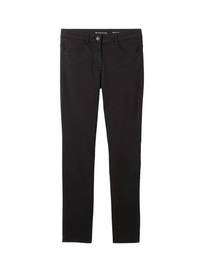 TOM TAILOR Damen Alexa Slim Jeans, schwarz, Uni, Gr. 38/32 von Tom Tailor