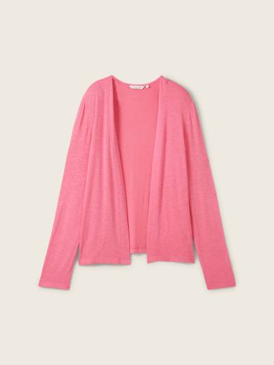 TOM TAILOR Damen T-Shirt Cardigan, rosa, Gr. S von Tom Tailor