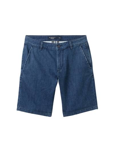 TOM TAILOR Herren Josh Chino Shorts, blau, Uni, Gr. 33 von Tom Tailor