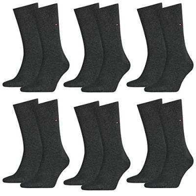 TOMMY HILFIGER Herren Classic Casual Business Socken 12er Pack (anthracite melange, 39-42) von Tommy Hilfiger