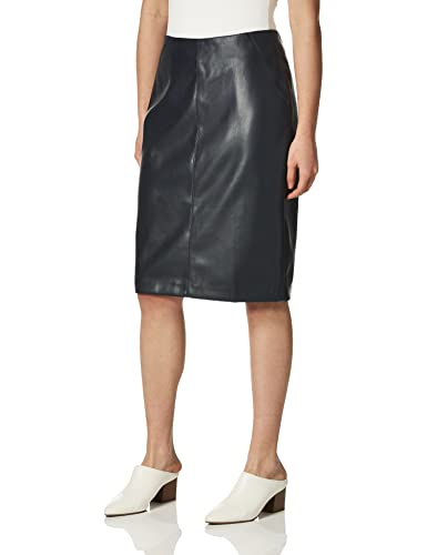 Tommy Hilfiger Damen A-Linien Klassische und schmeichelhafte Business-Casual-Outfits Rock, Mitternacht/Ausflug, einfarbig (Midnight//Getaway Solids), 40 von Tommy Hilfiger