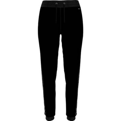 Tommy Hilfiger Damen Jogginghose Cuffed Track Sweatpants, Schwarz (Black), S von Tommy Hilfiger