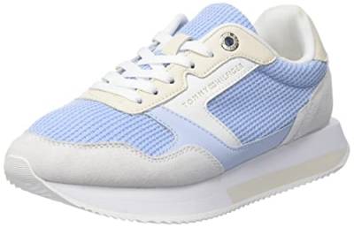 Tommy Hilfiger Damen Runner Sneaker Essential Mesh Sportschuhe, Blau (Breezy Blue), 40 von Tommy Hilfiger