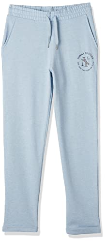 Tommy Hilfiger Damen Jogginghose Tapered NYC Sweatpants Baumwolle, Blau (Breezy Blue Heather), L von Tommy Hilfiger