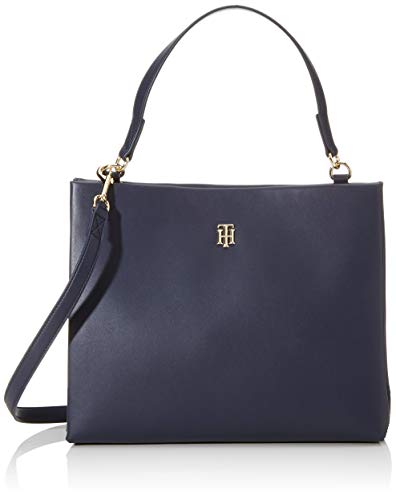 Tommy Hilfiger Damen Th Modern Satchel Tornistertasche Blau (Sky Captain) von Tommy Hilfiger