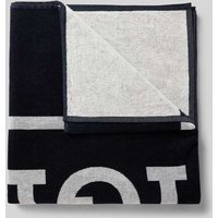 Tommy Hilfiger Handtuch mit Label-Print Modell 'Towels' in Dunkelblau, Größe One Size von Tommy Hilfiger